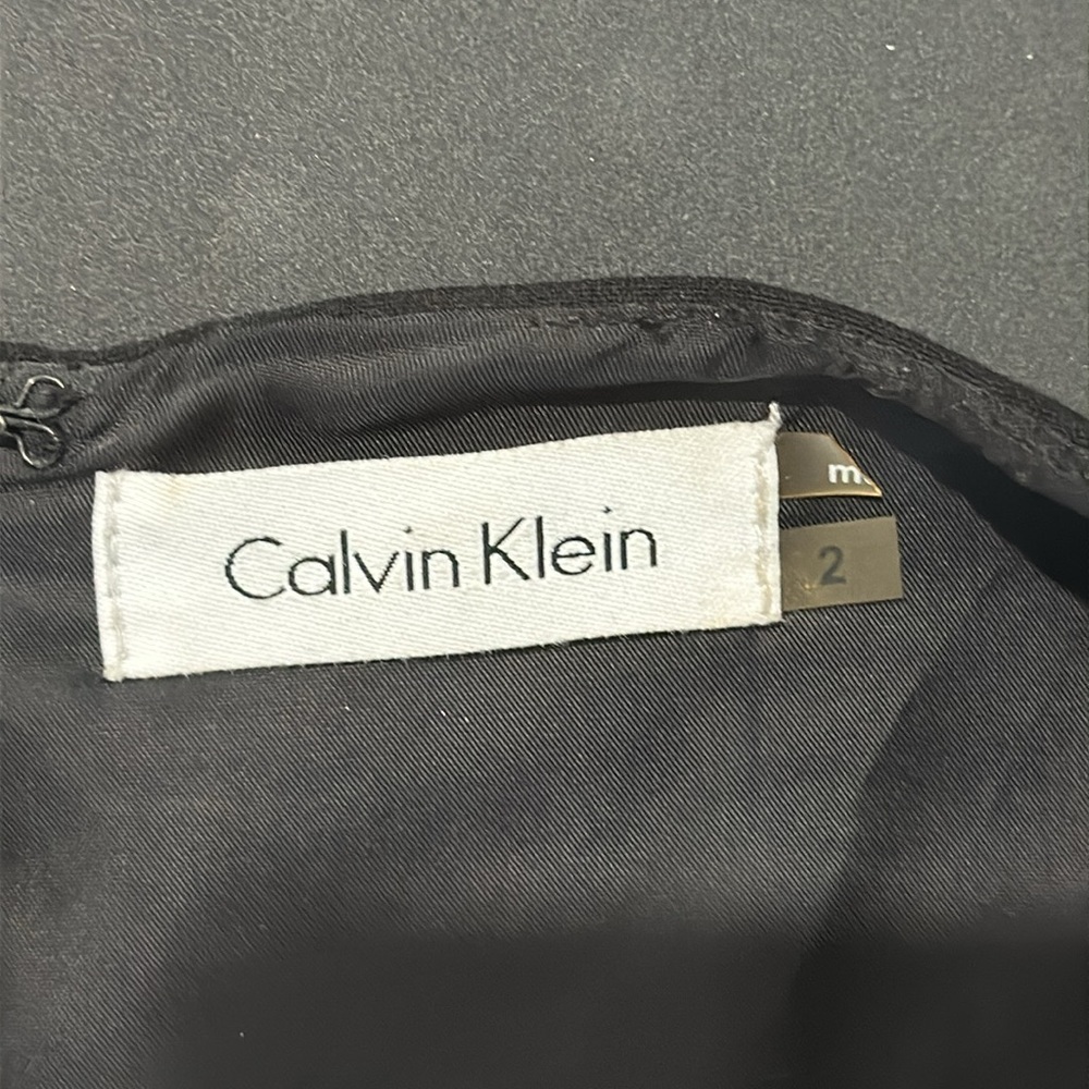 Calvin Klein Little Black Dress Size 2 - Picture 4 of 4